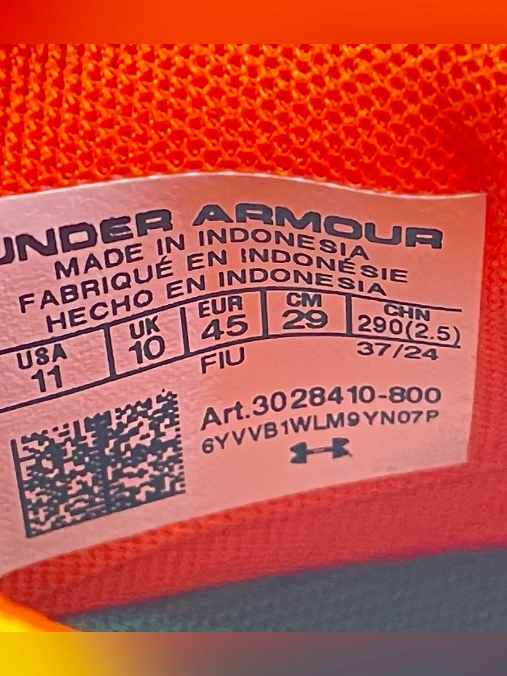 Under Armour are under our